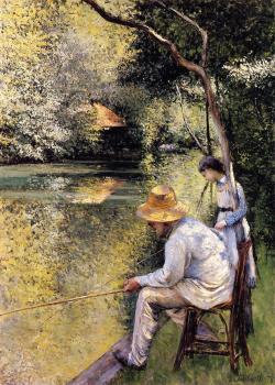 Gustave Caillebotte : Fishing